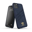 アディダス スマホケース メンズ adidas アディダス スマホケース iPhone 11 Pro Max ケース 耐衝撃 TPU ウルトラスエード プレミアム ガゼル 3ストライプ カレッジロイヤル ネイビー ※当店限定1年保証※