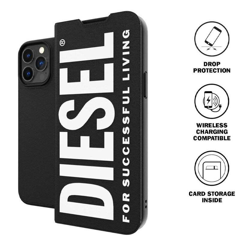 DIESEL スマホケース ディーゼル iPhone ケース カバー 手帳型 ロゴ iPhone17 iPho...