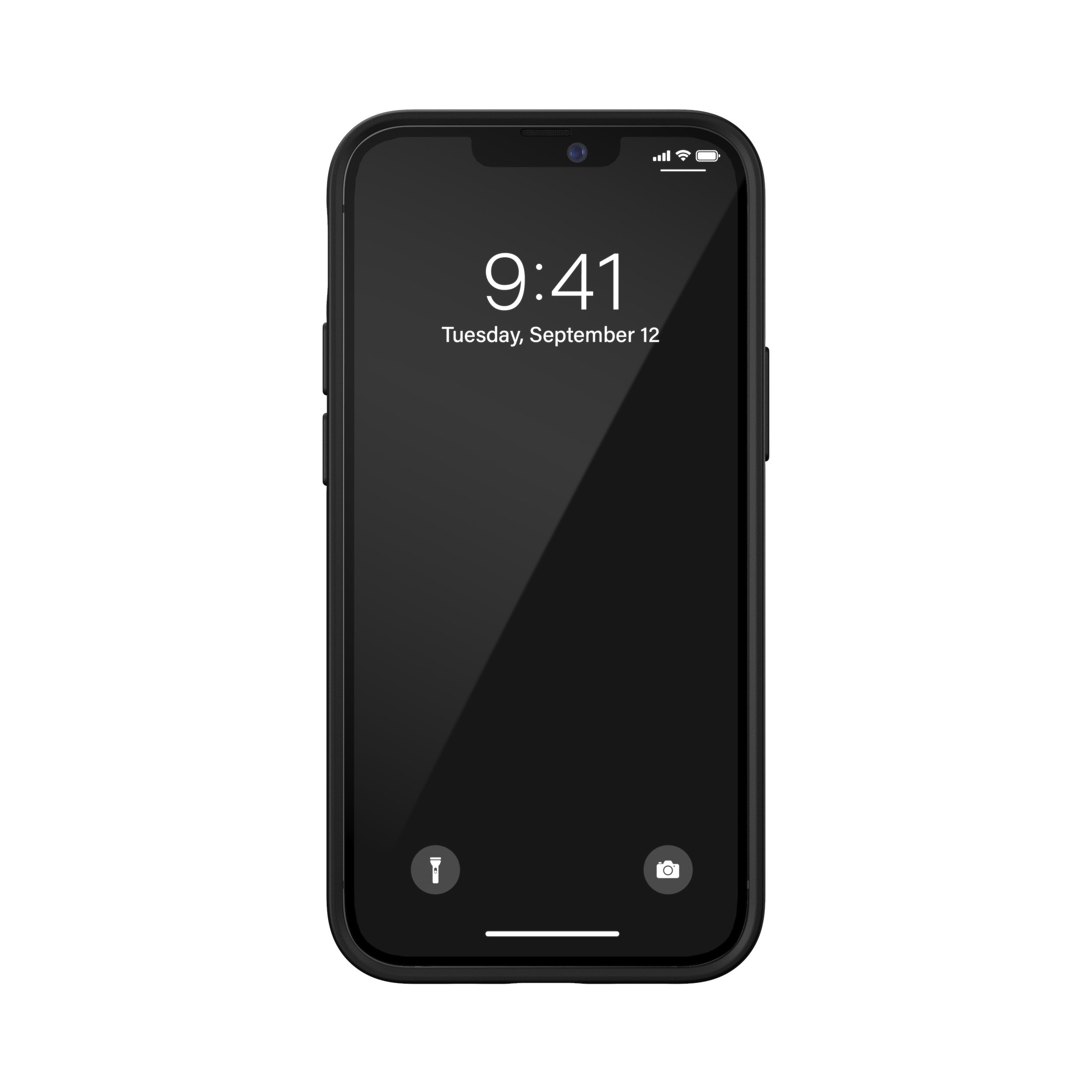 DIESEL iPhone 12 mini 5.4インチ ロゴ ラバープリント ブラック/ホワイト