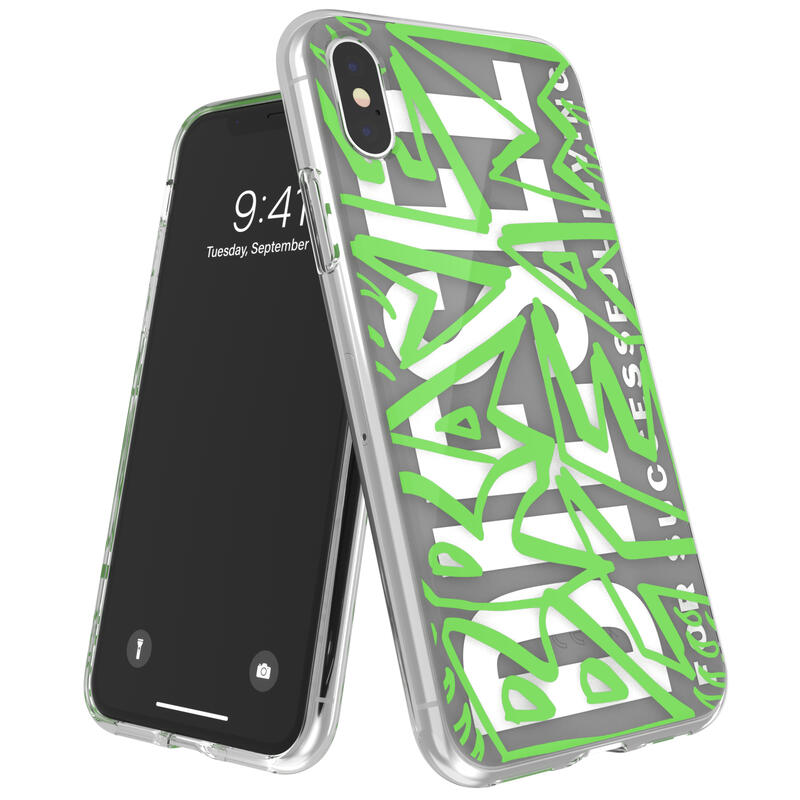 ディーゼル スマホケース メンズ DIESEL ディーゼル iPhone X / iPhone XS ケース クリアケース スマホケース アイフォン カバー 耐衝撃 TPU ブラック x グリーン ※当店限定1年保証※