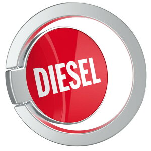 DIESEL スマホリング 携帯リング FW21 （ ディーゼル ユニバーサルサイズ, レッド）