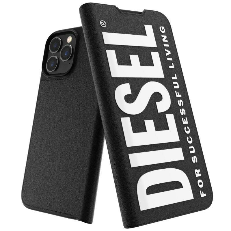 ディーゼル スマホケース メンズ DIESEL ディーゼル iPhone13ProMax ケース手帳 iPhone13 ProMax ケース 手帳型 アイフォンカバー スマホケース ラージロゴ 耐衝撃 TPU [ ブラック 黒 ] ※当店限定1年保証※ ブランド iPhoneケース おしゃれ メンズ レディース 人気 誕生日 送料無料 ギフト プレゼント