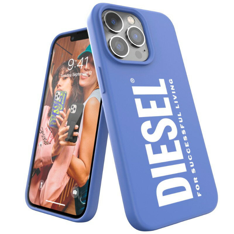 ディーゼル スマホケース メンズ 【送料無料】 DIESEL ディーゼル iPhone 13 Pro ケース アイフォン カバー スマホケース [ブルー 青] 耐衝撃 TPU シリコン ブランド おしゃれ かわいい シンプル 人気 プレゼント ギフト 誕生日 記念日 ※当店限定1年保証※