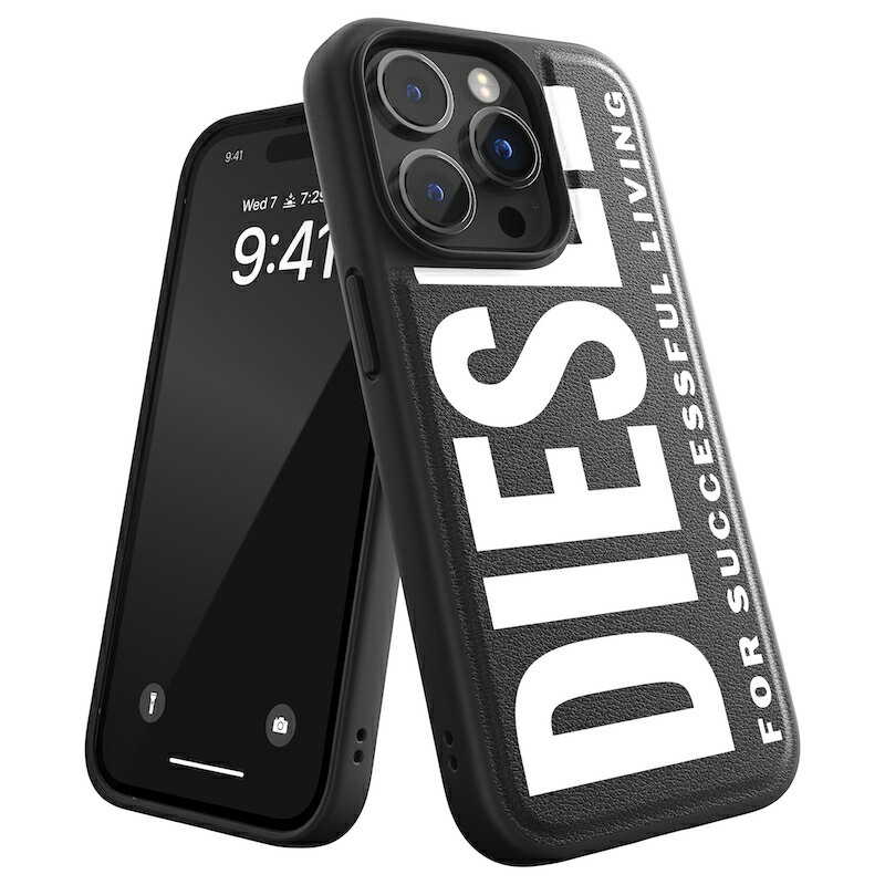 ディーゼル スマホケース メンズ 【送料無料】 DIESEL ディーゼル iPhone 14 Pro ケース アイフォン カバー スマホケース ラージロゴ ラバープリント 耐衝撃 TPU [ブラック 黒] ブランド おしゃれ かわいい シンプル メンズ レディース 人気 ※当店限定1年保証※