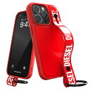 【送料無料】DIESEL ディーゼル iPhone 14 Pro ケース アイフォン カバー スマホケース ハンドストラップ ベルト 落下防止 グリップ スタン...