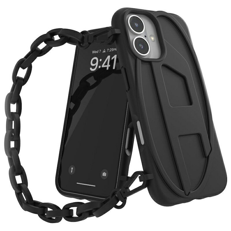 【送料無料】 DIESEL ディーゼル iPhone ケース Dロゴ チェーンケース iPhone 16 /...