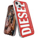 DIESEL ディーゼル iPhone13 ケース 6.1インチ スマホケース iPhoneケース クリア 透明 グラフィック FW21 (ディーゼル iPhone 13, レッド) ※当店限定1年保証※ 耐衝撃 TPU 赤 可愛い かわいい iPhone 13 ケース iPhoneケース ブランド