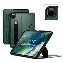 【日本正規販売店】ZUGU iPad Pro 12.9 ケース 2021 第5世代 極薄 落下衝撃保護 10段階スタンド機能 ペンホルダー ワイヤレス充電 オー...