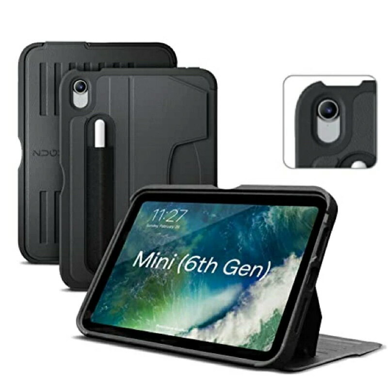 【日本正規販売店】ZUGU iPad Mini ケース 2024 第7世代 極薄 落下衝撃保護 7段階...