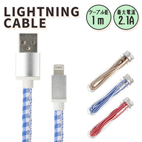 充電ケーブル ライトニングケーブル ライトニング ケーブル 1m 充電 急速充電 データ通信 Lightning スマホ iPhone iPad かわいい おしゃれ