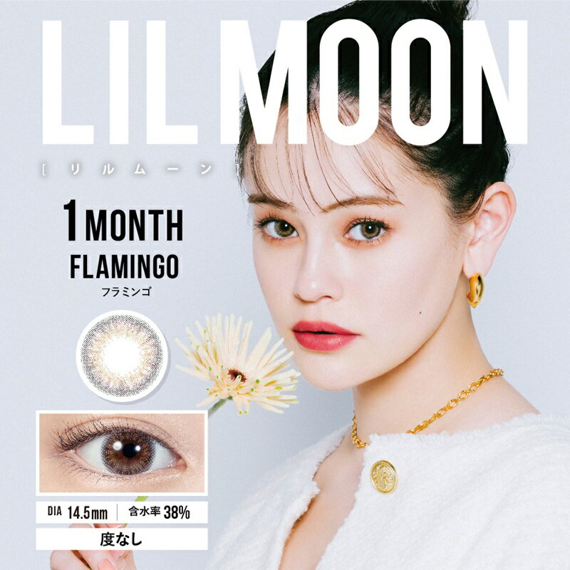 カラコン 1ヵ月 度なし 2枚 リルムーン LILMOON 1Month 4箱 マンスリー ナチュラル カラーコンタクト かわいい おしゃれ