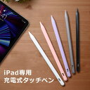 タッチペン iPad スタイラスペン ペンシル 充電式 Type-C POM 傾き検知 遅延なし パームリジェクション 軽量 iPad専用 iPad Pro M...