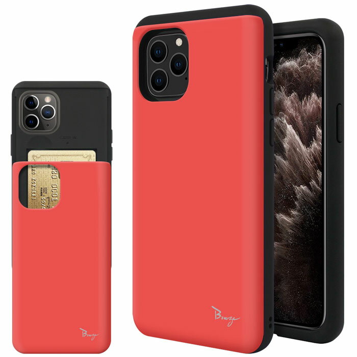 iphone11 pro ケース カバーau docomo softbank iphone11pro 5.8インチ アイフォン11プロ iphone 11 pro背面カード バンパーケース スマホケース き 耐衝撃 マット加工カード 擦り傷防止 Breeze