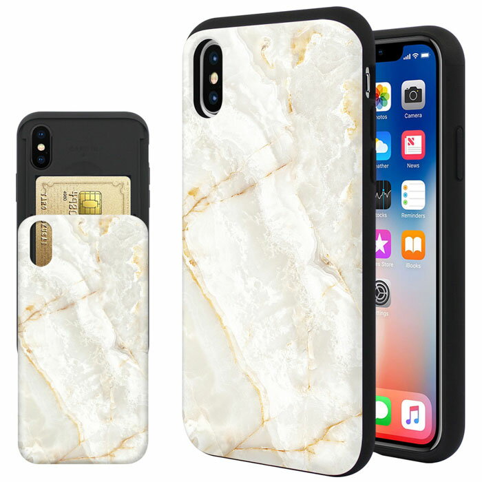 iphoneXs ケース 耐衝撃 カバー au docomo softbank iphone xs アイフォンエックスs ケース 背面カード バンパーケース bumper case スマホケース き 耐衝撃 マット加工カード 擦り傷防止 Breeze