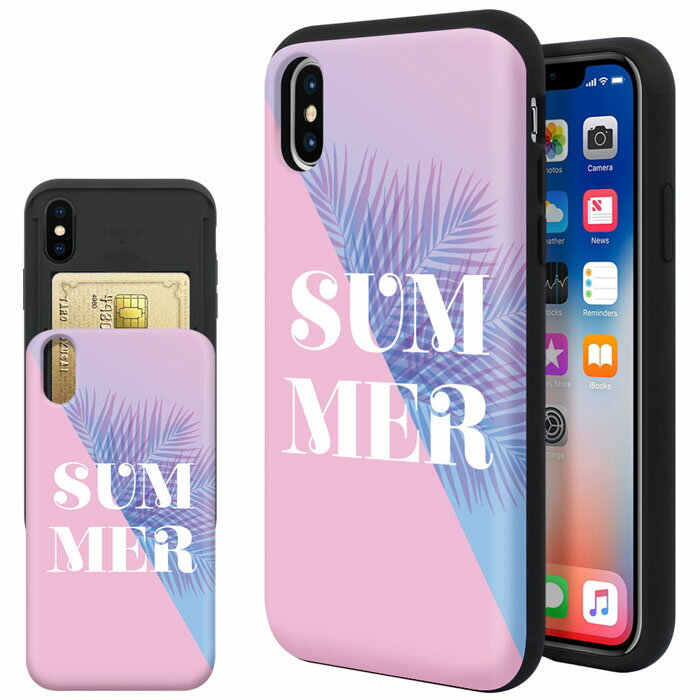 iphoneXs ケース 耐衝撃 カバー au docomo softbank iphone xs アイフォンエックスs ケース 背面カード バンパーケース bumper case スマホケース き 耐衝撃 マット加工カード 擦り傷防止 Breeze