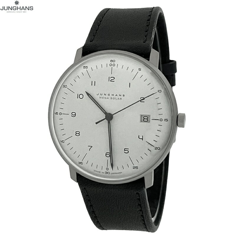JUNGHANS ユンハンス 腕時計 059/2023.02 マックスビル メガソーラー 38mm 電波時計 ソーラームーブメント サファイアクリスタル メンズ 新品 送料無料