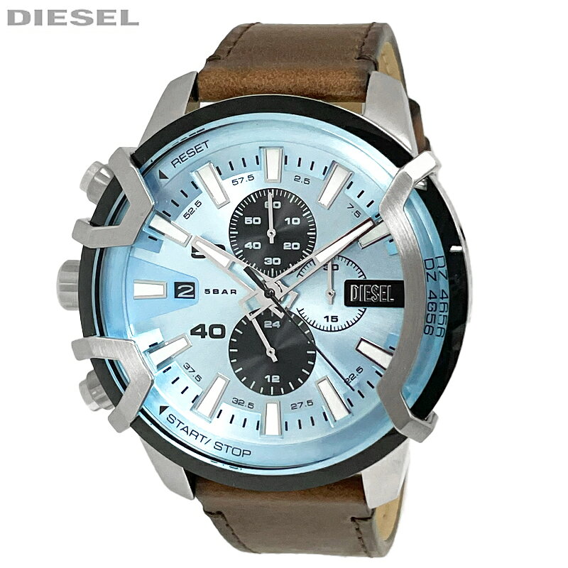新品 DIESEL ディーゼル 腕時計 アウトレット DZ4656 グリフェド クロノグラフ クォーツ メンズ ブルー 並行輸入品 送料無料