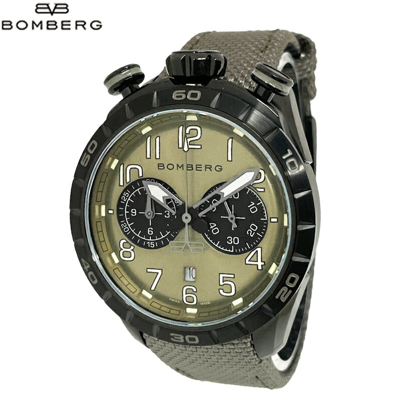 BOMBERG ボンバーグ 新品・アウトレット あす楽 腕時計 BB-68 NS44CHPBA.207.9 メンズ ナイロンカーキストラップ クォーツ クロノ スイス製 並行輸入品 送料無料