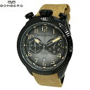 BOMBERG ボンバーグ 新品・アウトレット あす楽 腕時計 BB-68 NS44CHPBA.200.9 メンズ ベージュレザーストラップ クォーツ クロノ スイス製 並行輸入品 送料無料