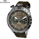 BOMBERG ボンバーグ 新品・アウトレット あす楽 腕時計 BB-68 NS44CHSS.206.9 メンズ ダークブラウンレザーストラップ クォーツ クロノ スイス製 並行輸入品 送料無料