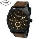 フォッシル 腕時計（メンズ） FOSSIL フォッシル 腕時計 新品・アウトレット MACHINE FS4656 メンズ クォーツ クロノグラフ 革ベルト 並行輸入品