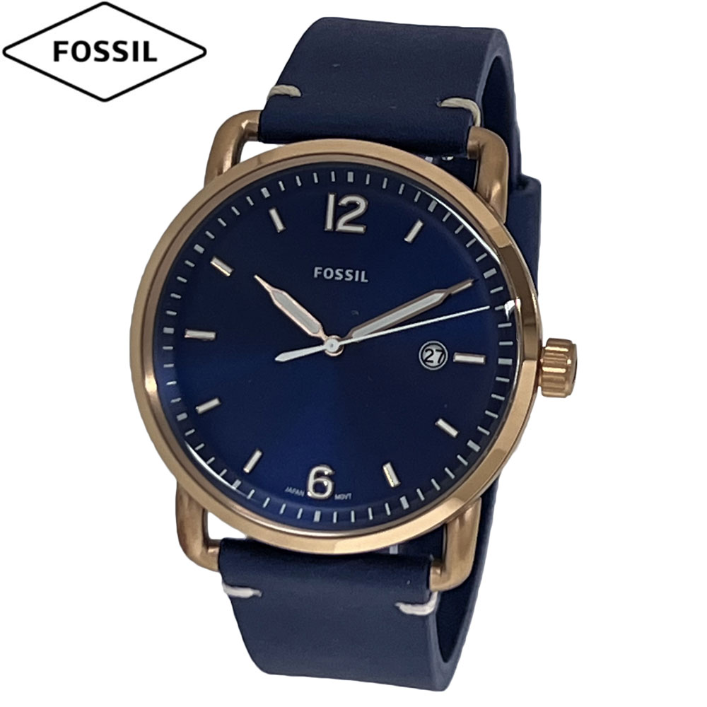 フォッシル 腕時計（メンズ） FOSSIL フォッシル 腕時計 新品・アウトレット THE COMMUTER コミューター FS5274 メンズ クォーツ ブルー ネイビー 革ベルト 並行輸入品