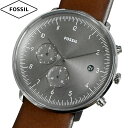 フォッシル 腕時計（メンズ） FOSSIL フォッシル 腕時計 新品・アウトレット CHASE TIMER チェース タイマー FS5517 メンズ クォーツ グレーダイヤル ブラウン革ベルト 並行輸入品