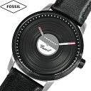 フォッシル 腕時計（メンズ） FOSSIL フォッシル 腕時計 新品・アウトレット LE1060 Fossil x Crosley ブラック レザー＆ラバー メンズ クォーツ クロスレイ コラボレーション並行輸入品