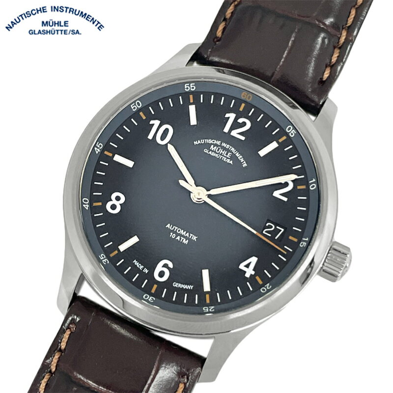 新品 アウトレット ミューレ グラスヒュッテ Muhle Glashutte LUNOVA Datum M1-43-16-LB-I 42.3mm ドイツ製 自動巻き メンズ 腕時計 並行輸入品 送料無料