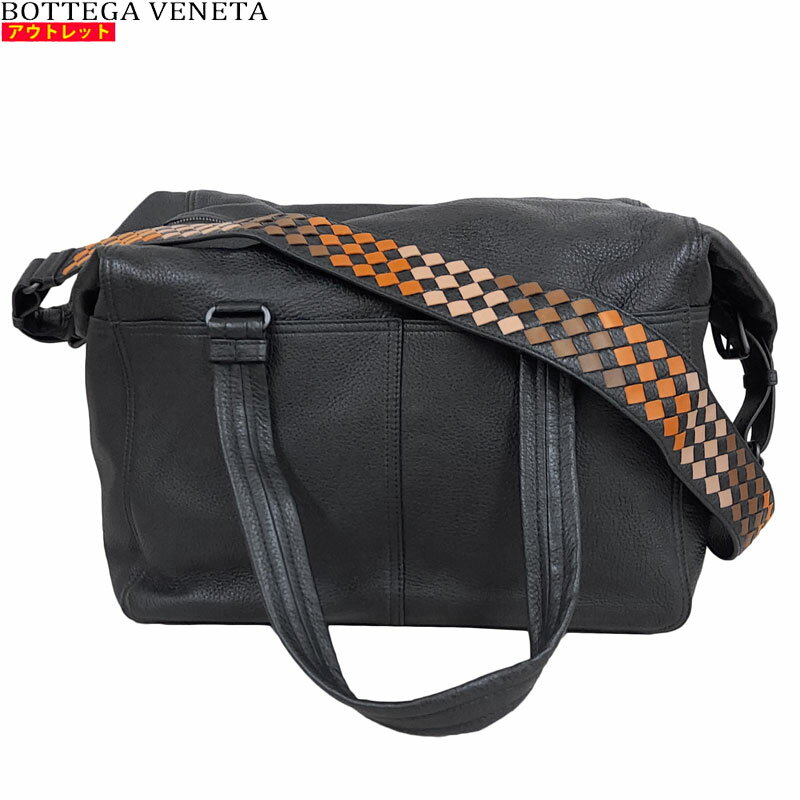 BOTTEGA VENETA ボッテガヴェネタ 新品・アウトレット・あす楽 2WAY ボストンバッグ 528228 VQ92J 1095 ブラック ショルダーバッグ 旅行 出張 大容量 本革 レザー 並行輸入品 送料無料