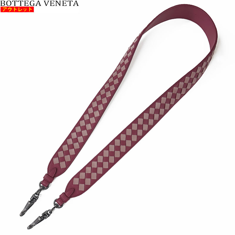 ボッテガヴェネタ BOTTEGA VENETA ボッテガヴェネタ 新品・アウトレット・あす楽 ショルダーストラップ 【C】 イントレチャート ショルダーストラップ単品 563992 VCOM4 8739 レザー ボルドー レッド 並行輸入品