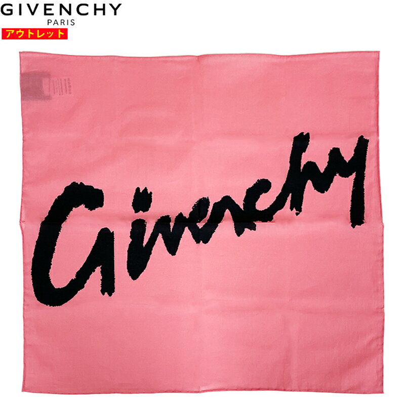Rakuten - GIVENCHY ジバンシー 新品・アウトレット スカーフ レディース ピンク 31GVSFGV5050SQ08702 コットン ロゴプリント ミニスカーフ 並行輸入品 送料無料