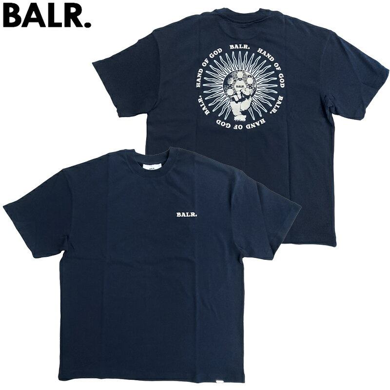 乐天商城 - 【スーパーセール・10％OFF 1,650円引き】BALR. ボーラー 新品 半袖 Tシャツ B1112.1316 NAME GOLT BOX T-SHIRT ネイビー S〜XL 丸首 クルーネック クリックポストで送料無料