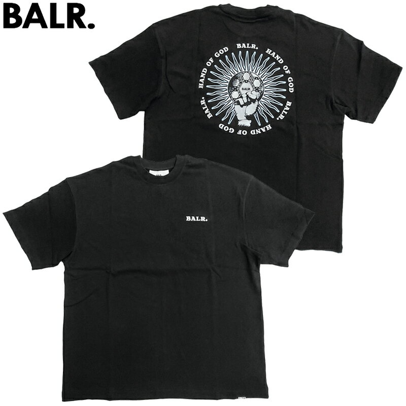 Rakuten - 【スーパーセール・10％OFF 1,650円引き】BALR. ボーラー 新品 半袖 Tシャツ B1112.1316 NAME GOLT BOX T-SHIRT 黒 ブラック M〜XL 丸首 クルーネック クリックポストで送料無料