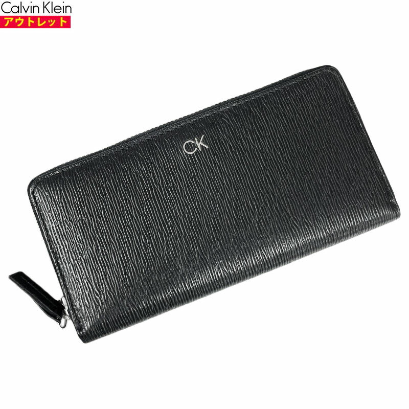 Rakuten - Calvin klein カルバンクライン アウトレット・新品 ラウンドファスナー 長財布 31CK190004 ブラック ロングウォレット 送料無料