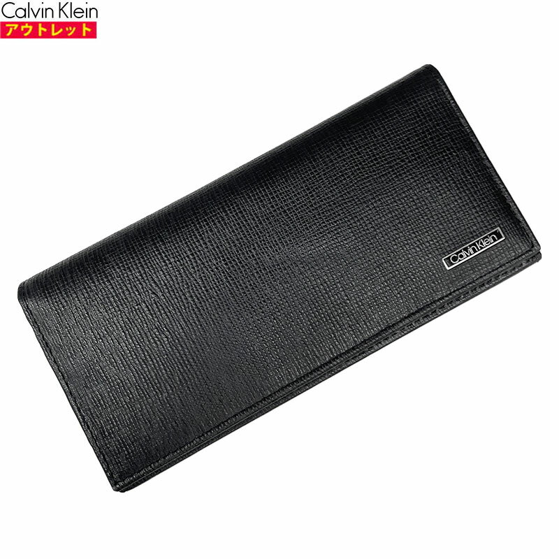 乐天商城 - Calvin klein カルバンクライン アウトレット・新品 長財布 31CK190005 ブラック 本革 小銭入れあり 送料無料