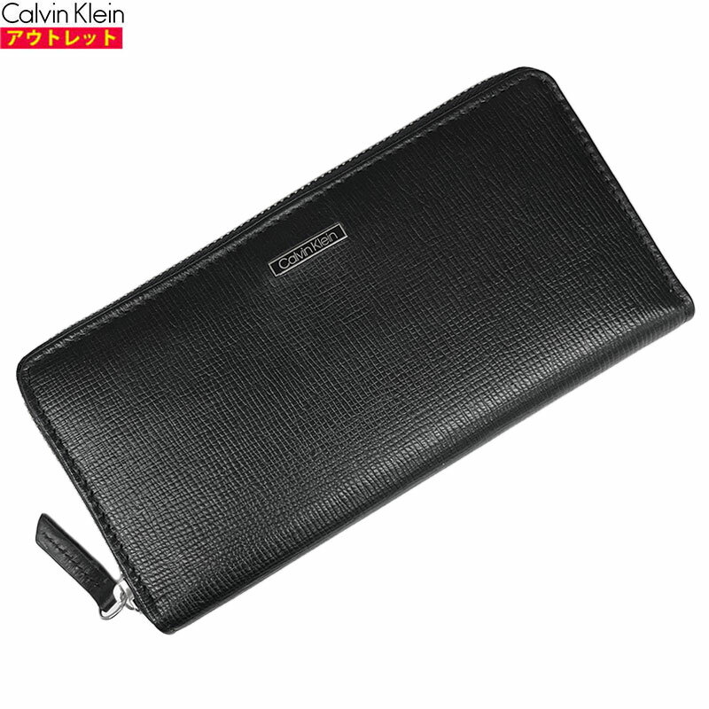 乐天商城 - Calvin klein カルバンクライン アウトレット・新品 ラウンドファスナー 長財布 31CK190006 ブラック ロングウォレット 送料無料