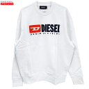 ディーゼル トレーナー メンズ DIESEL ディーゼル 新品・あす楽・アウトレット 裏起毛 トレーナー 00SHEP 0CATK 100 ホワイト スエット スウェットシャツ プルオーバー 丸首 メンズ M～XXL 並行輸入品 送料無料