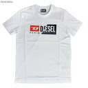 DIESEL ディーゼル 新品 レディース 半袖 Tシャツ 丸首 A00312 0091A 100 白 M ホワイト クルーネック 並行輸入品 クリックポストで送料無料