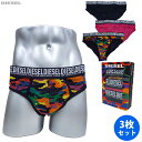 DIESEL ディーゼル 新品 アンダーウェア 3枚組 A02450 0DBBX E5509 ブリーフ XXL カモフラージュ 下着 コットン