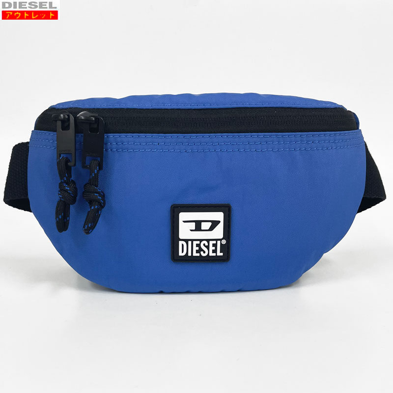 DIESEL ディーゼル 新品・アウトレット！ ボディバッグ X07804 P3383 T6084 ウエストバッグ ショルダーバッグ ブルー 送料無料