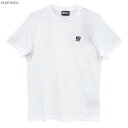 DIESEL ディーゼル 新品 半袖 Tシャツ 丸首 A00356 RAAXJ 100 白 ホワイト ワンポイント クルーネック 並行輸入品 クリックポストで送料無料