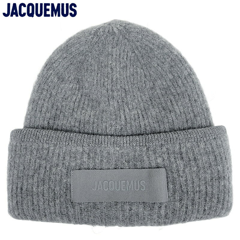 乐天商城 - JACQUEMUS ジャックムス 新品 ニット帽 ACU00666AK00227 ダークグレー リブ ビーニー レディース 並行輸入品 クリックポストで送料無料