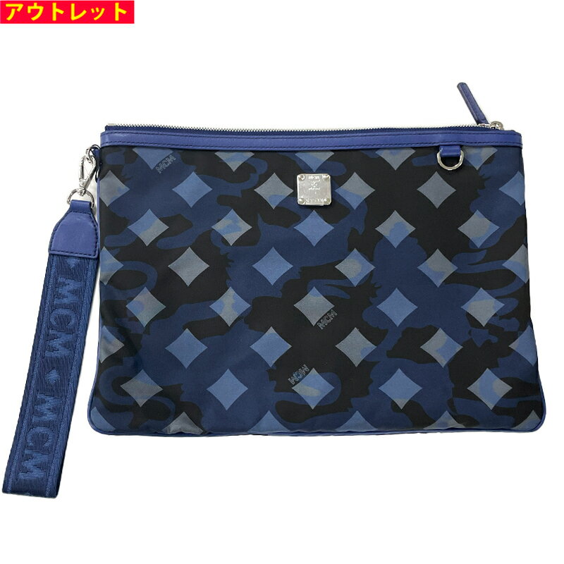 MCM エムシーエム 新品・アウトレット クラッチバッグ MXZ9ADT31 メンズ BLUE セカンドバッグ 並行輸入品 送料無料
