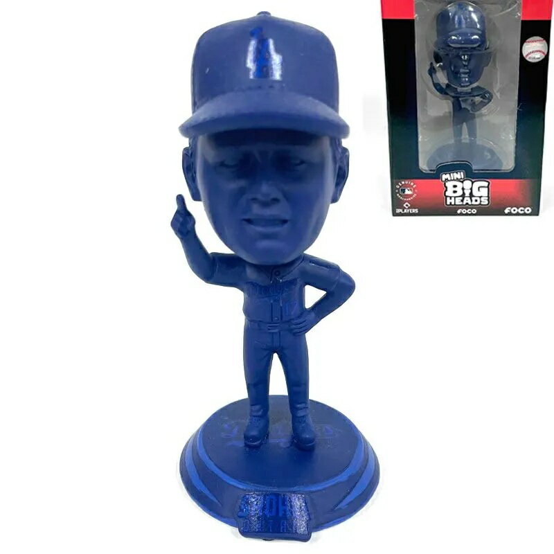 Sport - 大谷翔平 ボブルヘッド 4.5インチ SHOHEI OHTANI FOCO MINI BIG HEADS フィギュア 人形 シリアルナンバー入り ドジャース HOME JERSEY BIGHEAD SQUARE BASE LA DODGERS 新品