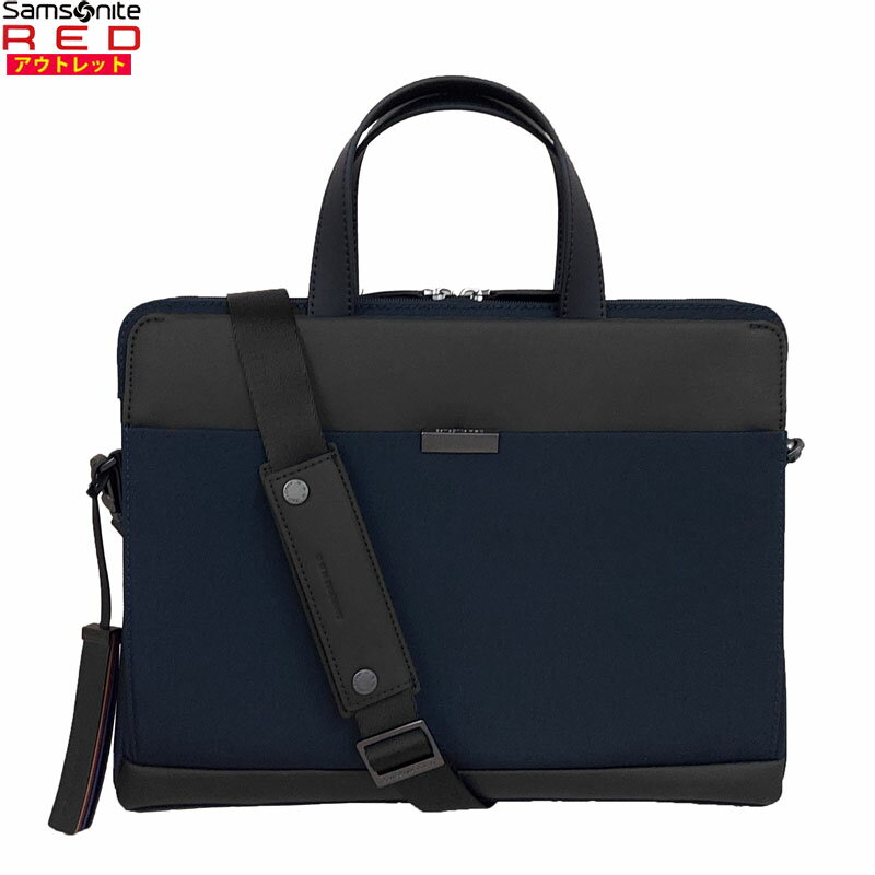 サムソナイトレッド 新品・アウトレット ブリーフケース TILLOU GA6*41002 ネイビー スリム ショルダー付き Samsonite RED ビジネスバッグ ラップトップ PCバッグ ブランド メンズ 鞄 並行輸入品