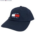 トミージーンズ TOMMY HILFIGER トミーヒルフィガー 新品・あす楽 メンズ キャップ AM0AM07531 C87 ネイビー ベースボールキャップ ロゴキャップ 帽子 コットン 送料無料