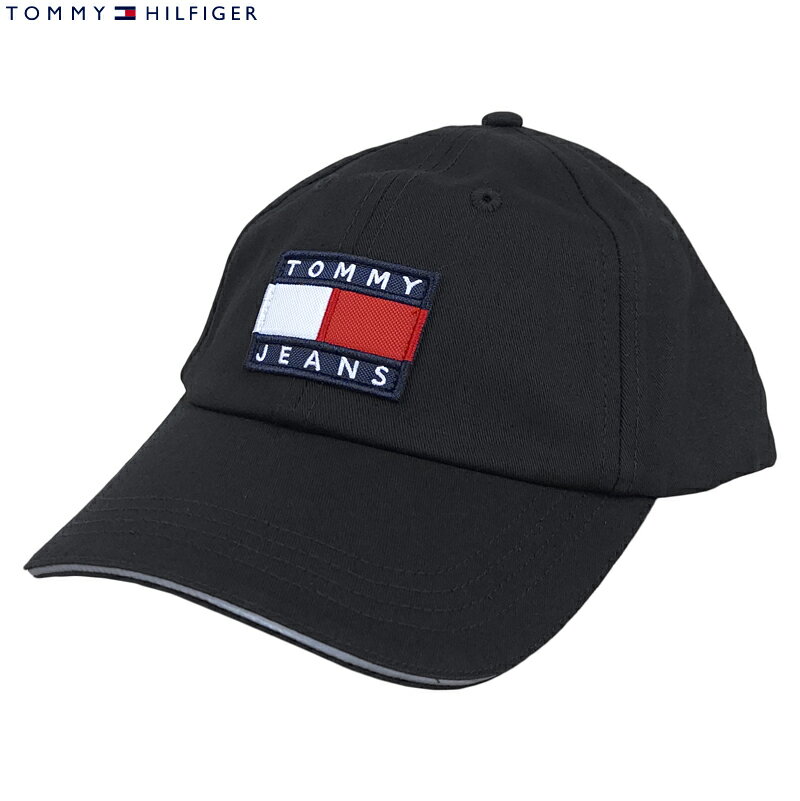 楽天スマートタイムトミージーンズ TOMMY HILFIGER トミーヒルフィガー 新品・あす楽 メンズ キャップ AM0AM08252 BDS ブラック ベースボールキャップ ロゴキャップ 帽子 コットン 送料無料