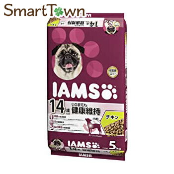 アイムス (IAMS) ドッグフード 14歳以上用 いつまでも健康維持 小粒 チキン シニア犬用 5kgg 賞味期限：2023年12月