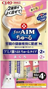 チャオ for AIM ちゅ～る 猫用 腎臓の健康維持に配慮 まぐろ 14g×4本